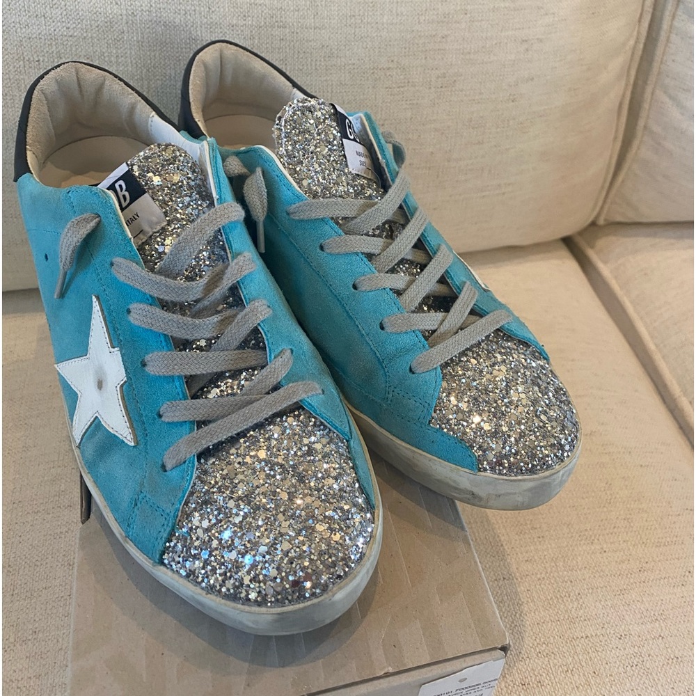 Golden Goose Superstar with Glitter size 40